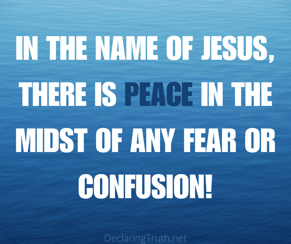There is Peace in the Name of Jesus